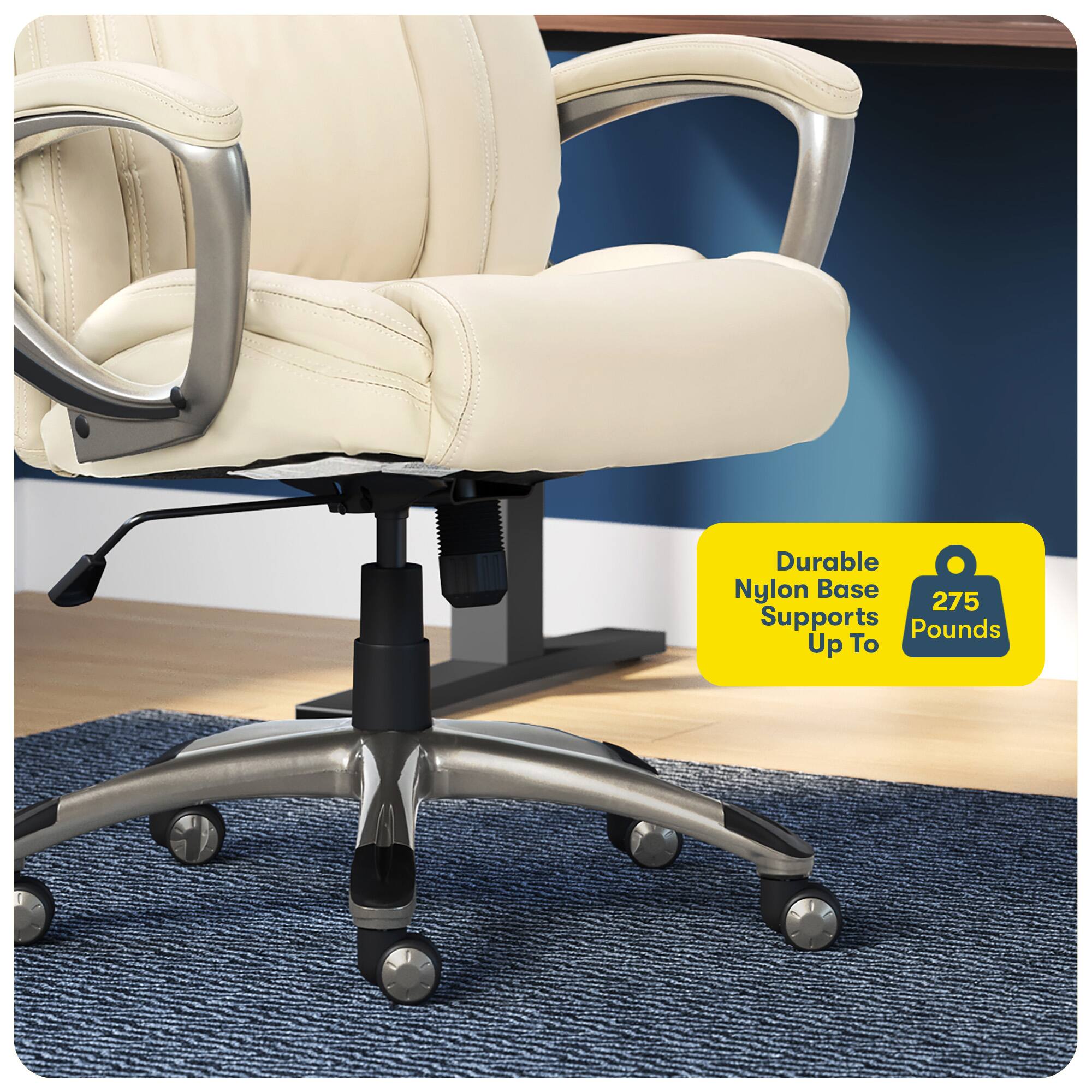 Durable Nylon Base Supports Up To 275 Pounds