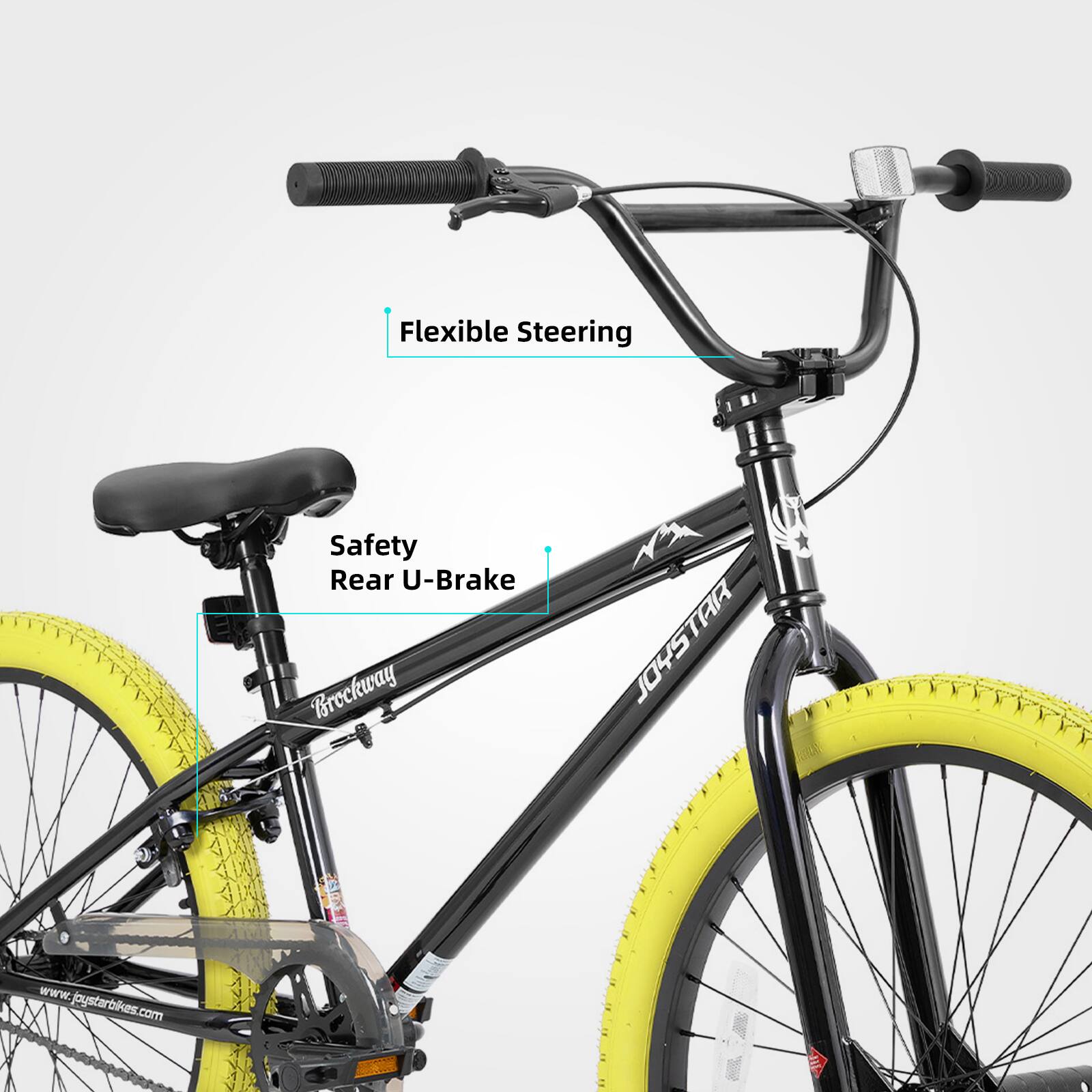 Flexible Steering  
Safety Rear U-Brake  
Brockway  
JOYSTAR  
www.joystarbikes.com