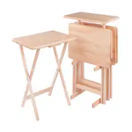 Winsome Wood - Riley 5-Pc Set Snack Table - Natural