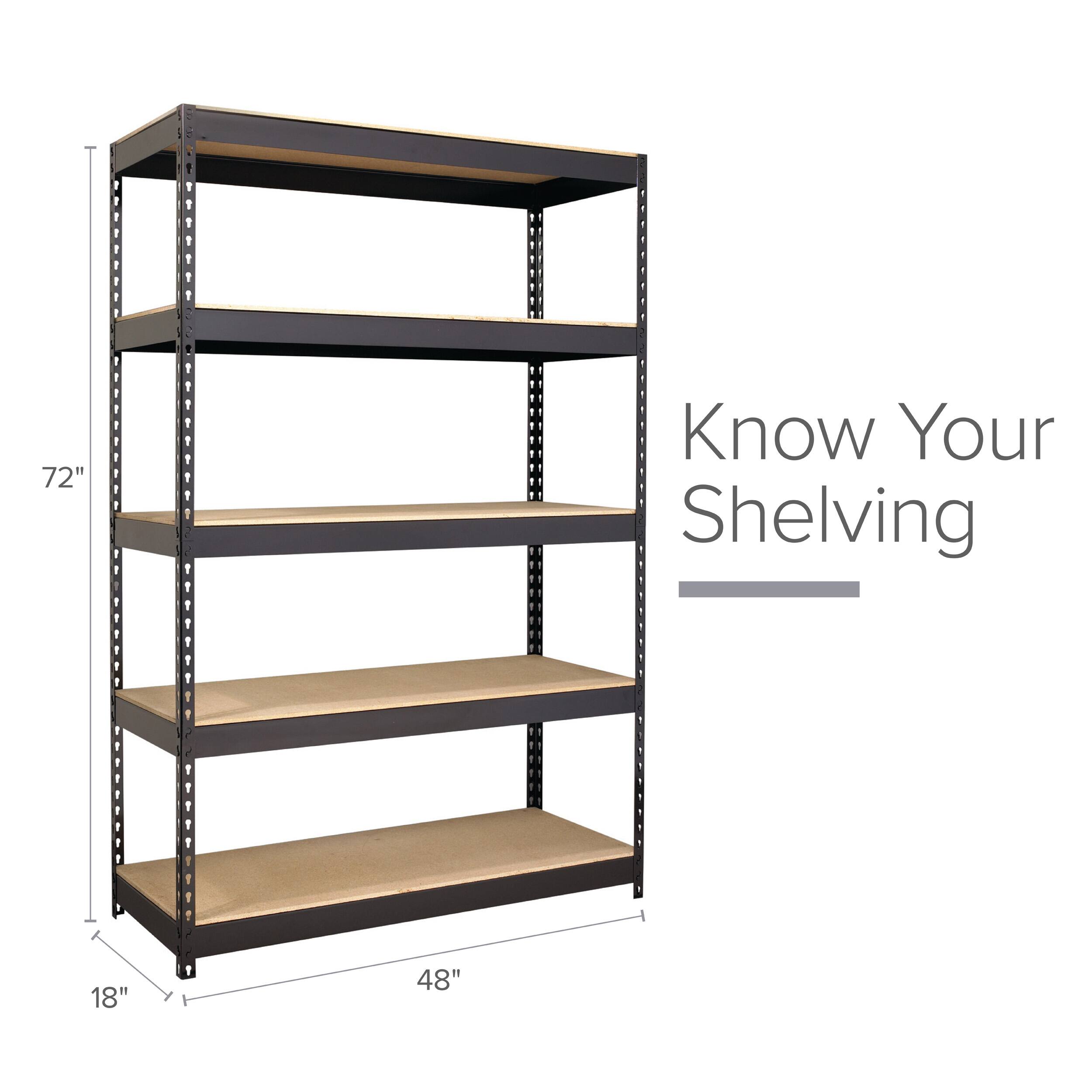 72" PPRPPRPEET 1 1 TPPPPPPPP 1 1 Know Your Shelving 1 18" 48"