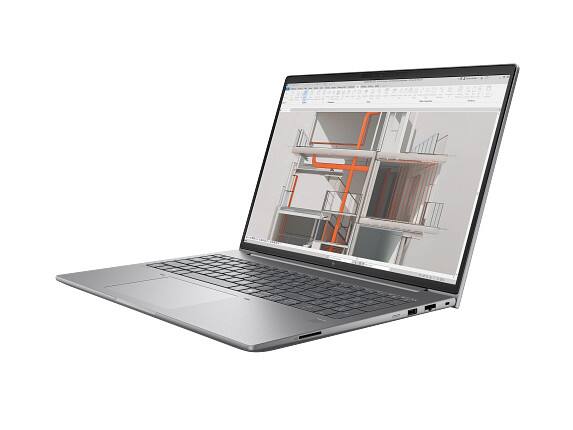 Left. HP - HP ZBook X G1i 16 Mobile Workstation PC with 3 Yr Warranty & Wolf Pro Security - C44YZUA#ABA - Black.