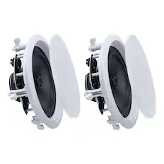 Front. VEVOR - In Ceiling Speakers, 8", In-Ceiling & In-Wall Speaker System, Hi-Fi Sound, 150W Peak, 2-Way Flush Mount Speakers - White;Black.