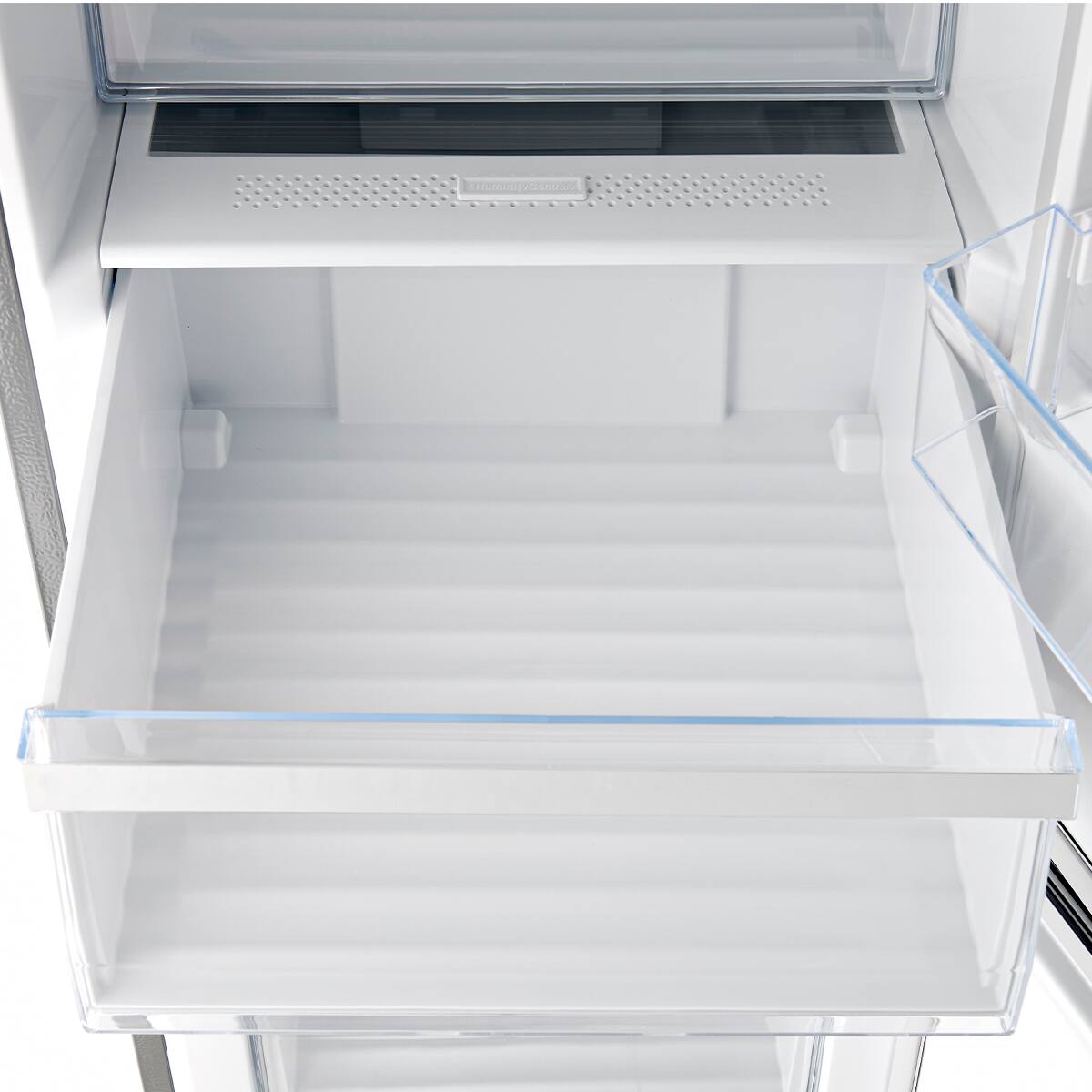 Alt View 4. Forno Appliances - Guardia 10.8 Cu. Ft. Compact Fridge with Bottom Freezer - Stainless Steel.