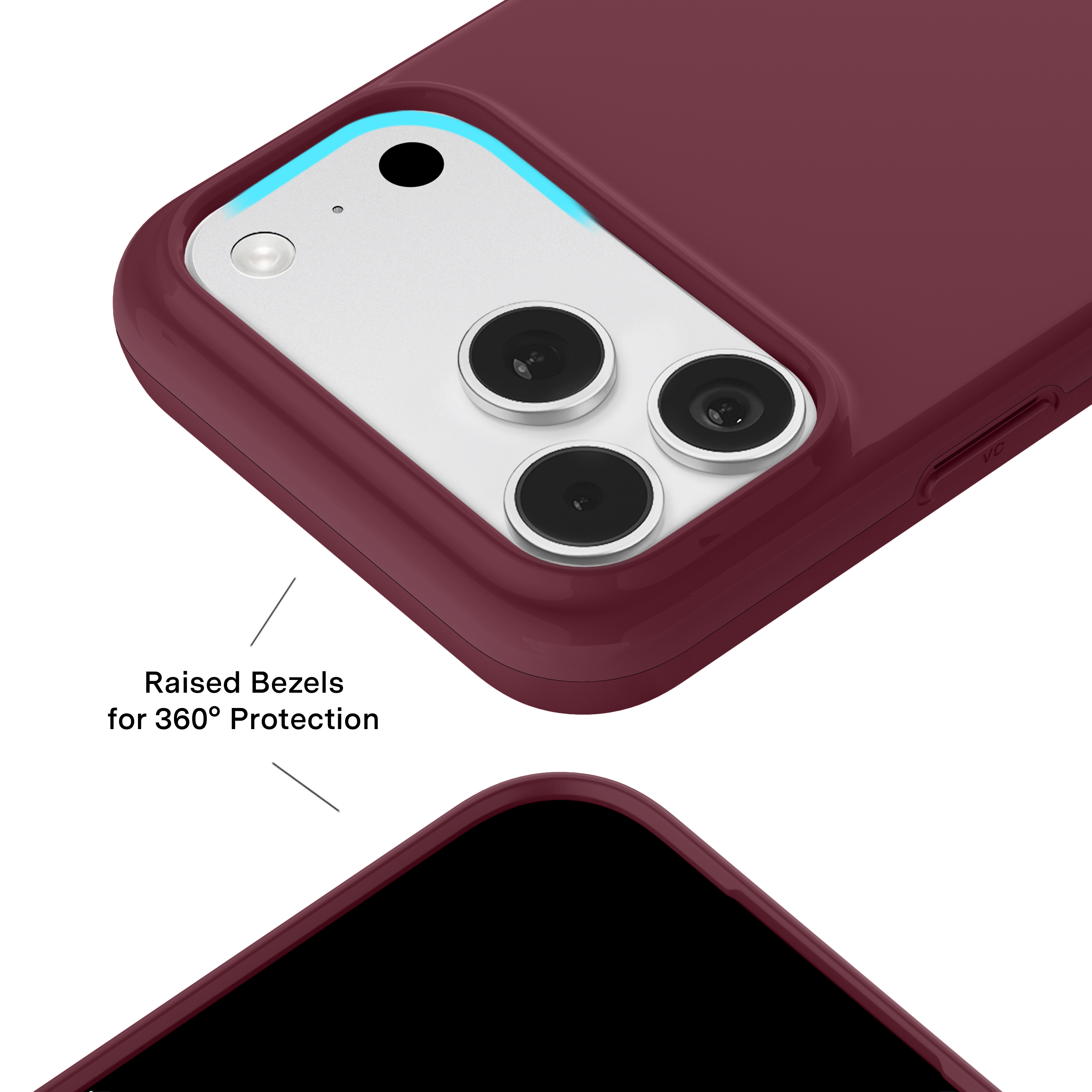 Alt View 2. VELVET CAVIAR - Magsafe Case for Apple iPhone 18 Pro Max / iPhone 17 Pro Max - Burgundy 1990.