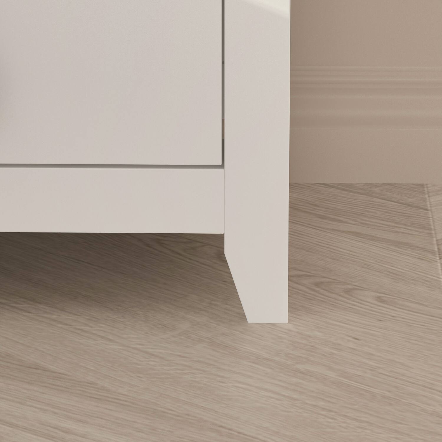 Alt View 5. FUFU & GAGA - FUFU&GAGA 2 - Drawer Nightstand: Minimalist Storage for Modern Homes - White.