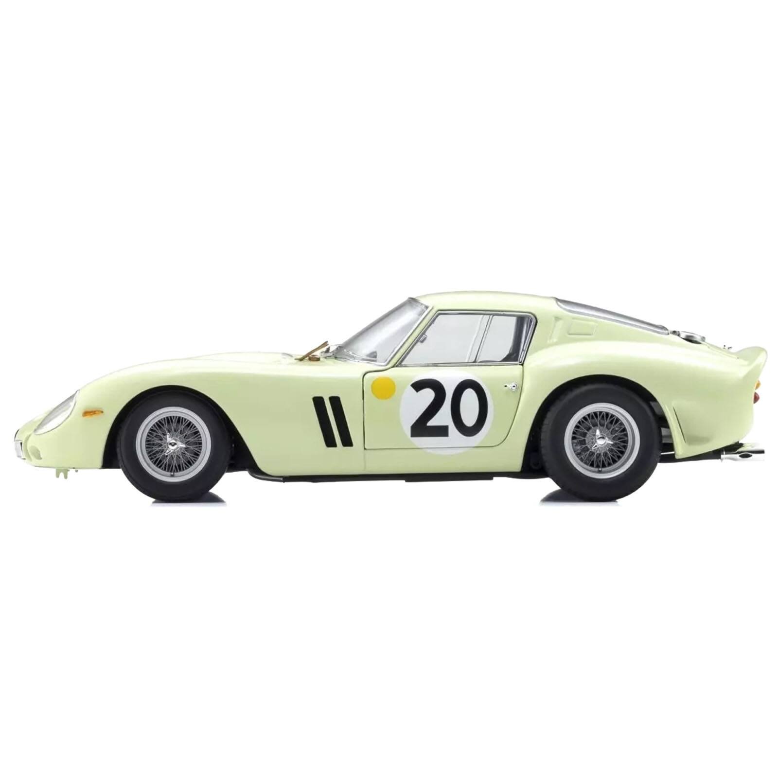 Alt View 3. Kyosho - Ferrari 250 GTO #20 Innes Ireland - Masten Gregory "24 Hours of Le Mans" (1962) 1/18 Diecast Model Car by Kyosho.