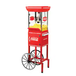 Nostalgia - Coca-Cola 2.5-oz Popcorn Cart - 48 Inches Tall - Red