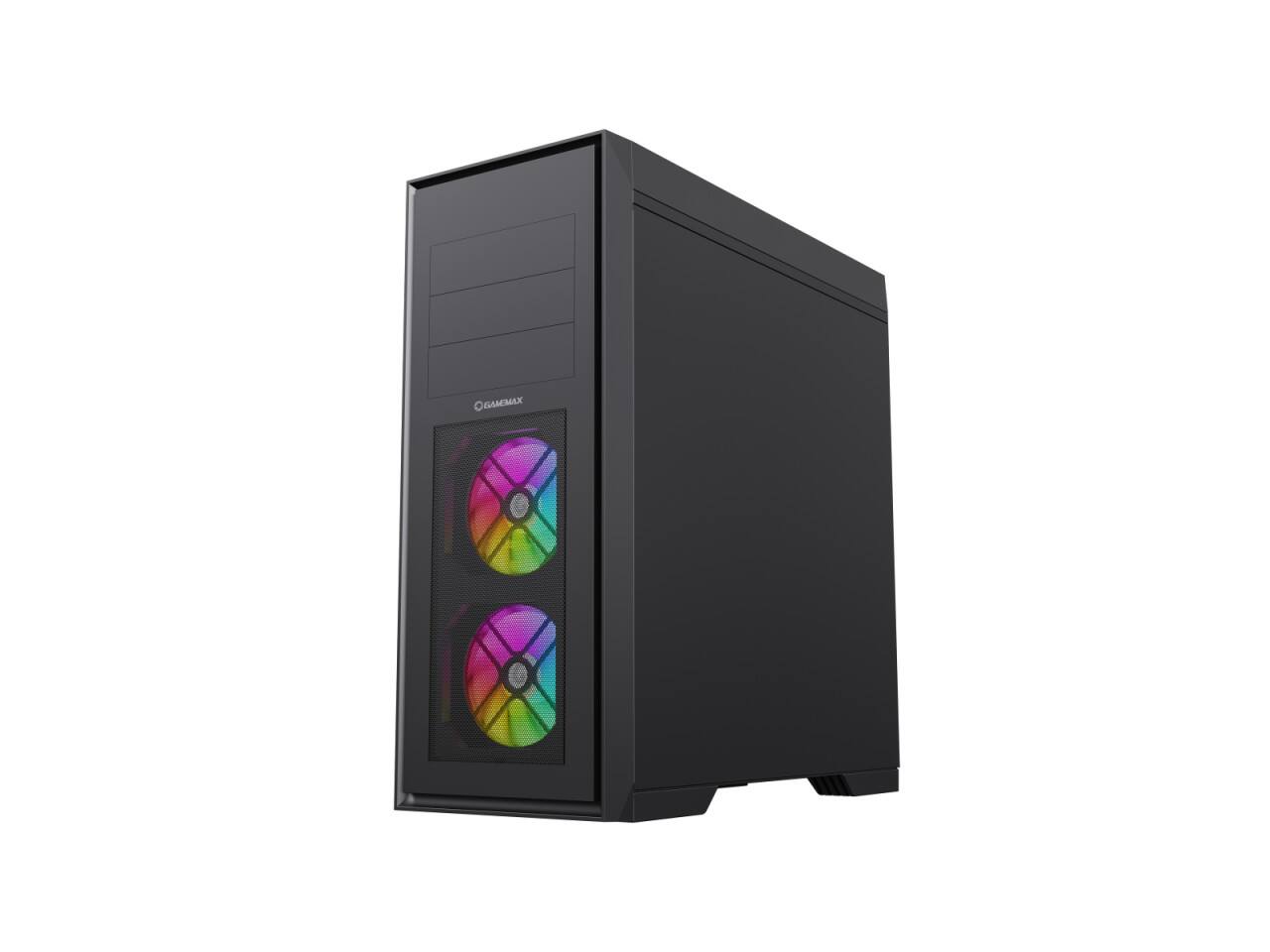 Back. GAMEMAX - GAMEMAX MASTER 2 Black Tempered Glass USB3.0/Type C Full Tower ATX Case w/3 ARGB Fans, 4090TI & 360mm AIO Support - Black.