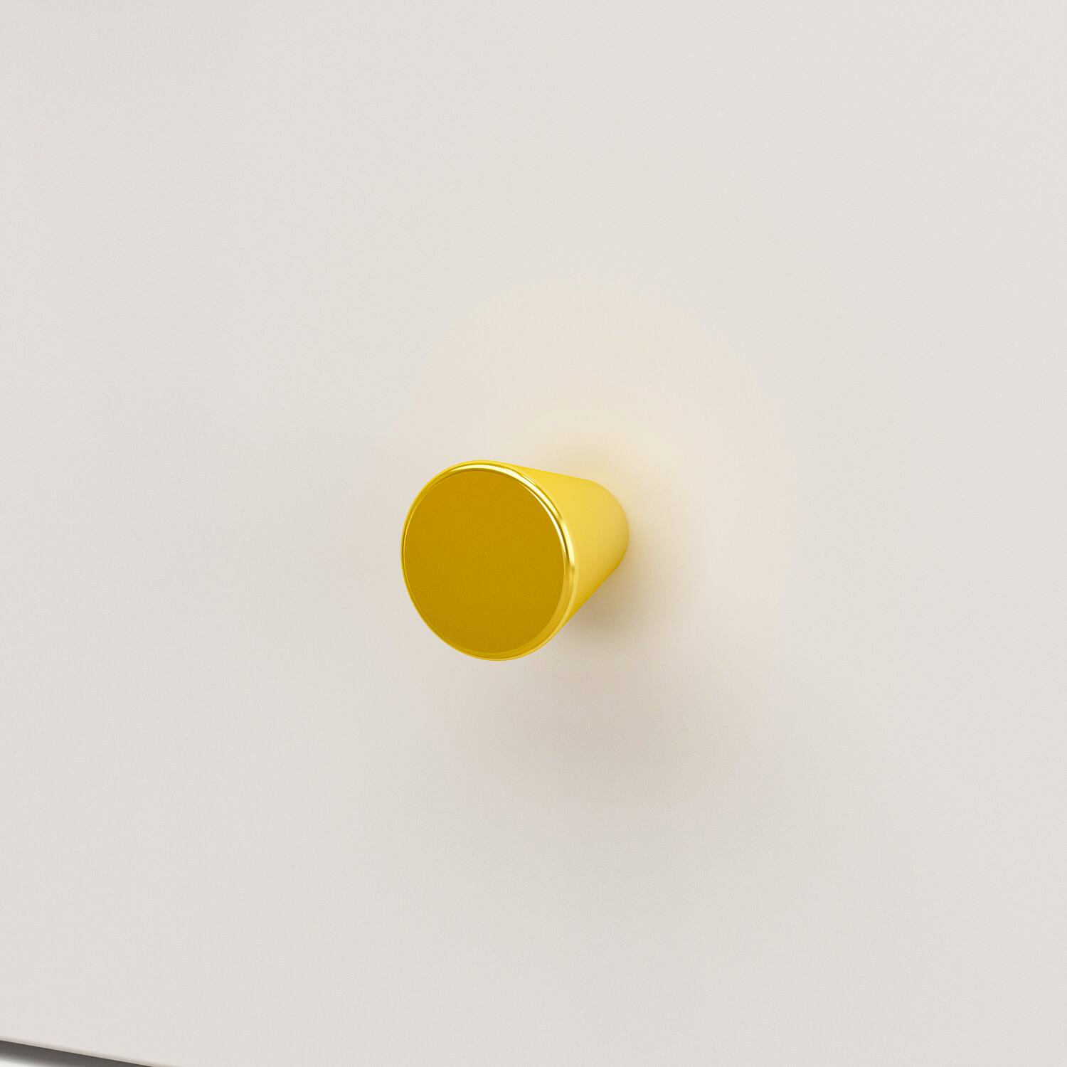 Alt View 6. FUFU & GAGA - FUFU&GAGA Modern Nightstand with Gold Accents: 3 - Drawer Bedroom Organizer - White.