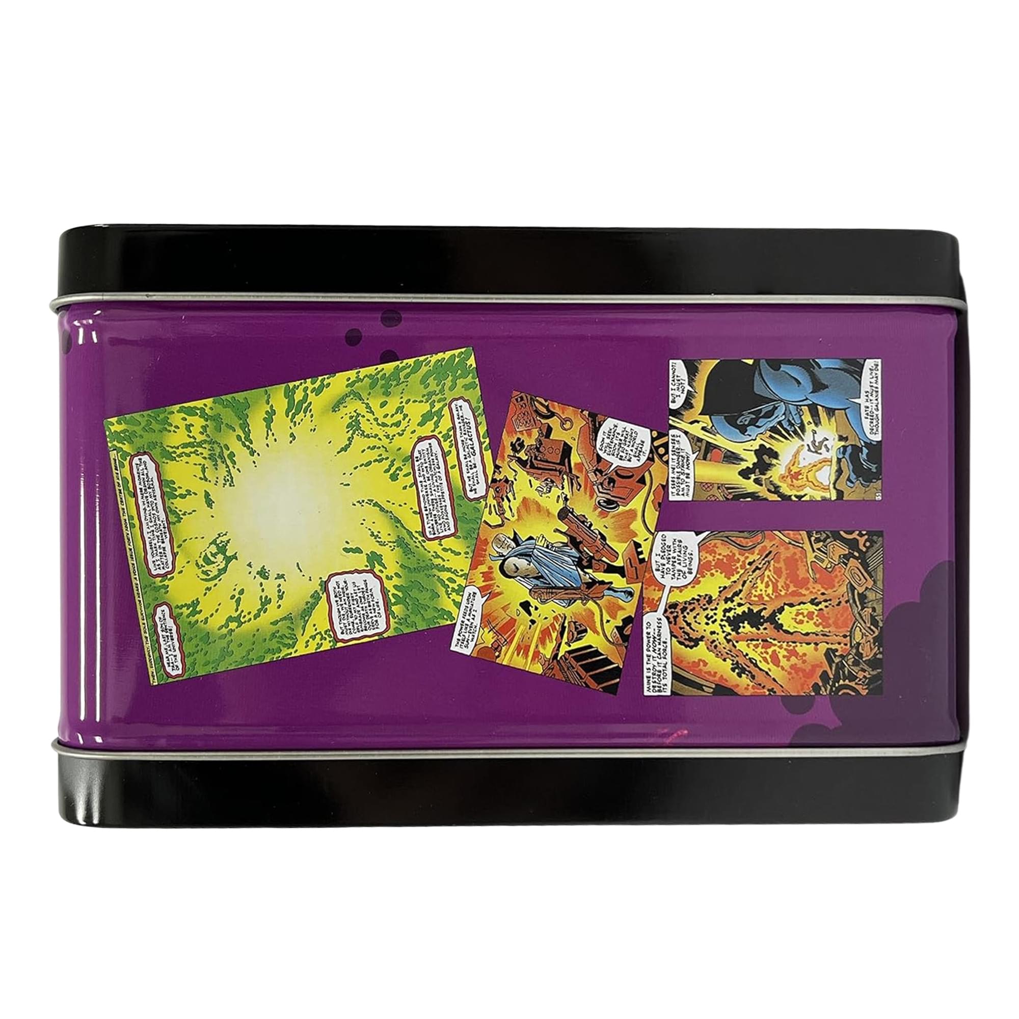 Alt View 4. Surreal Entertainment - Marvel Galactus Tin Titans Lunchbox & Water Bottle - Purple.