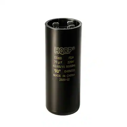 HQRP
CD60
70 µF
FDA
220V
40/65/10
50/60Hz
E429333
MADE IN CHINA
2020-02