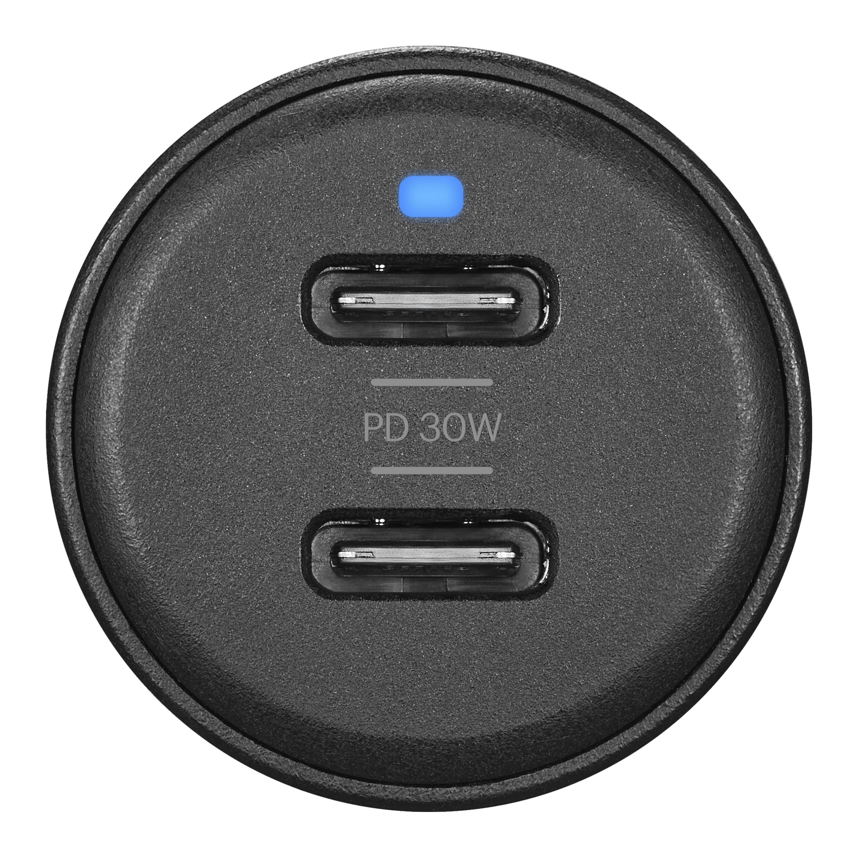 Alt View 12. Insignia™ - 60W Car Charger for Smartphones, Tablets and More - Black.