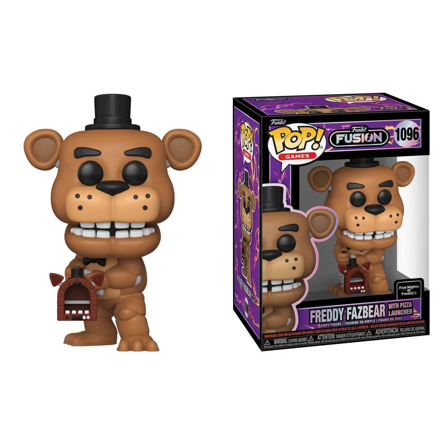 Funko POP! FUSION 1096 GAMES  
Five Nights at Freddy's WITH PIZZA FREDDY FAZBEAR LAUNCHER  
ADVERTENCIA: PELIGRO - ATTENTION: DANGER - AVERTISSEMENT: PÉRIL