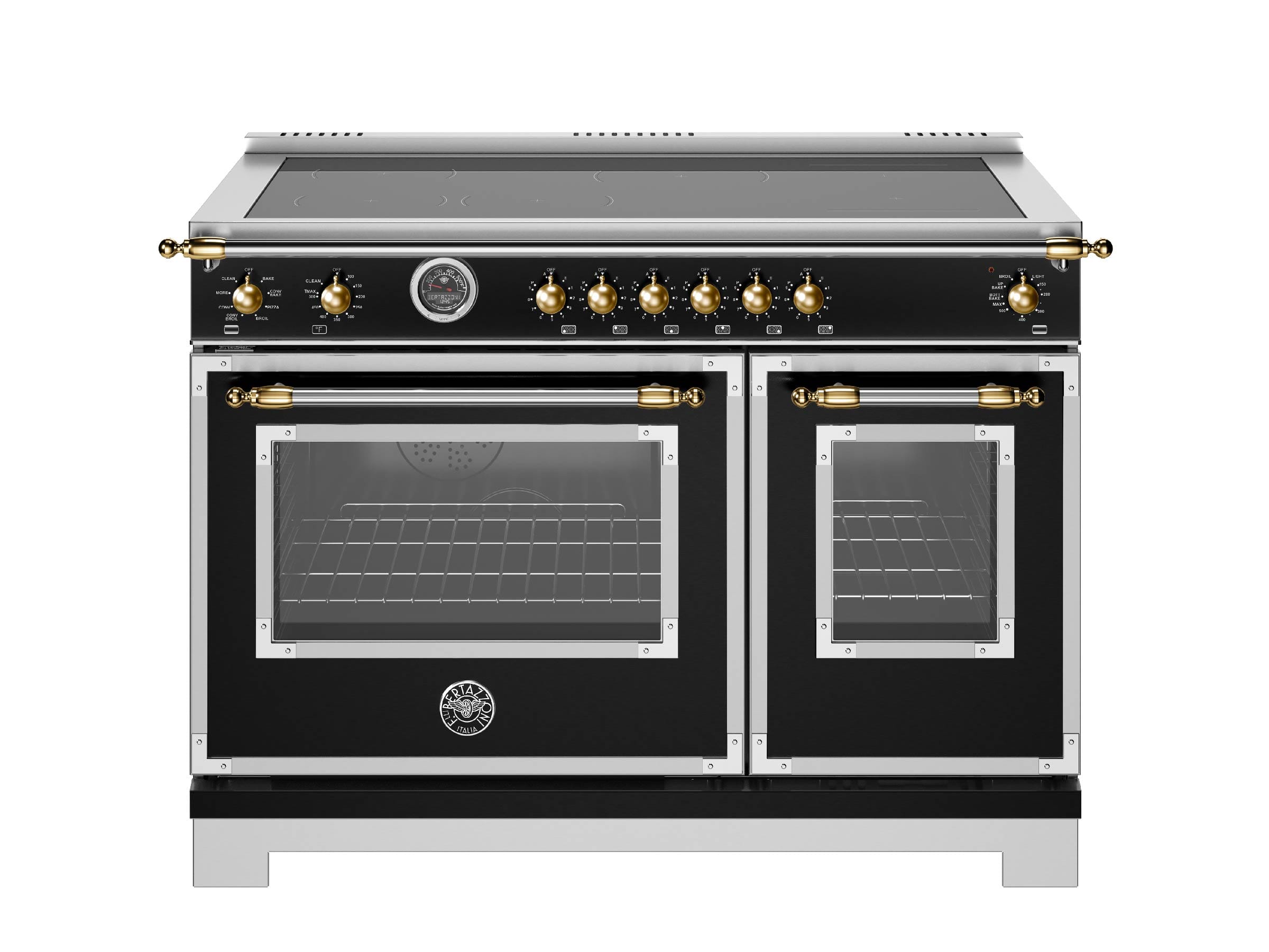 "Bertazzoni - 48"" Heritage Series Induction Range - Nero Matt/Gold - Black" price history on PriceWatchPro