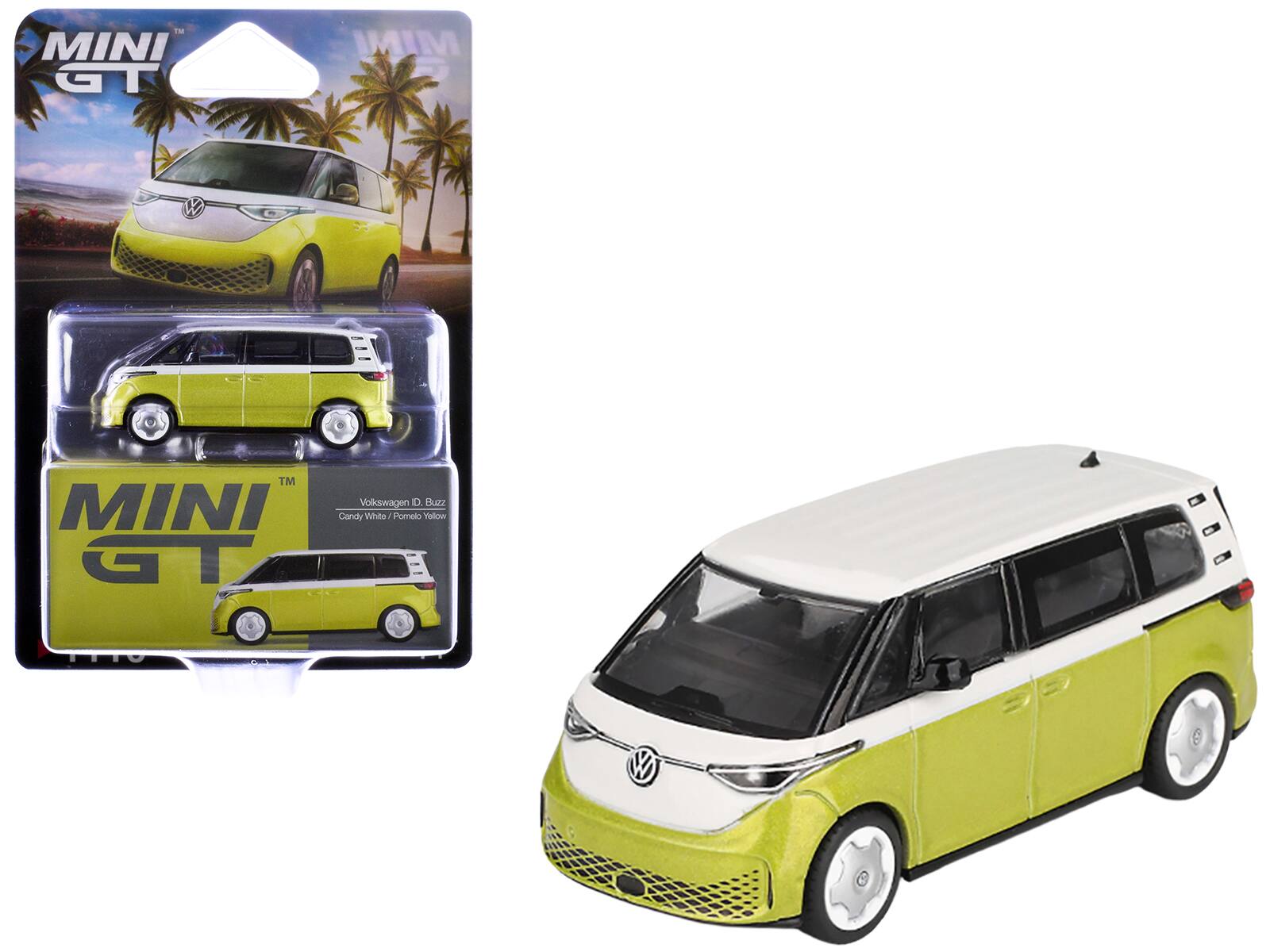 True Scale Miniatures - Volkswagen ID. Buzz Van Pomelo Yellow Metallic and Candy White Limited Edition 1/64 Diecast Model Car by Mini GT price history on PriceWatchPro
