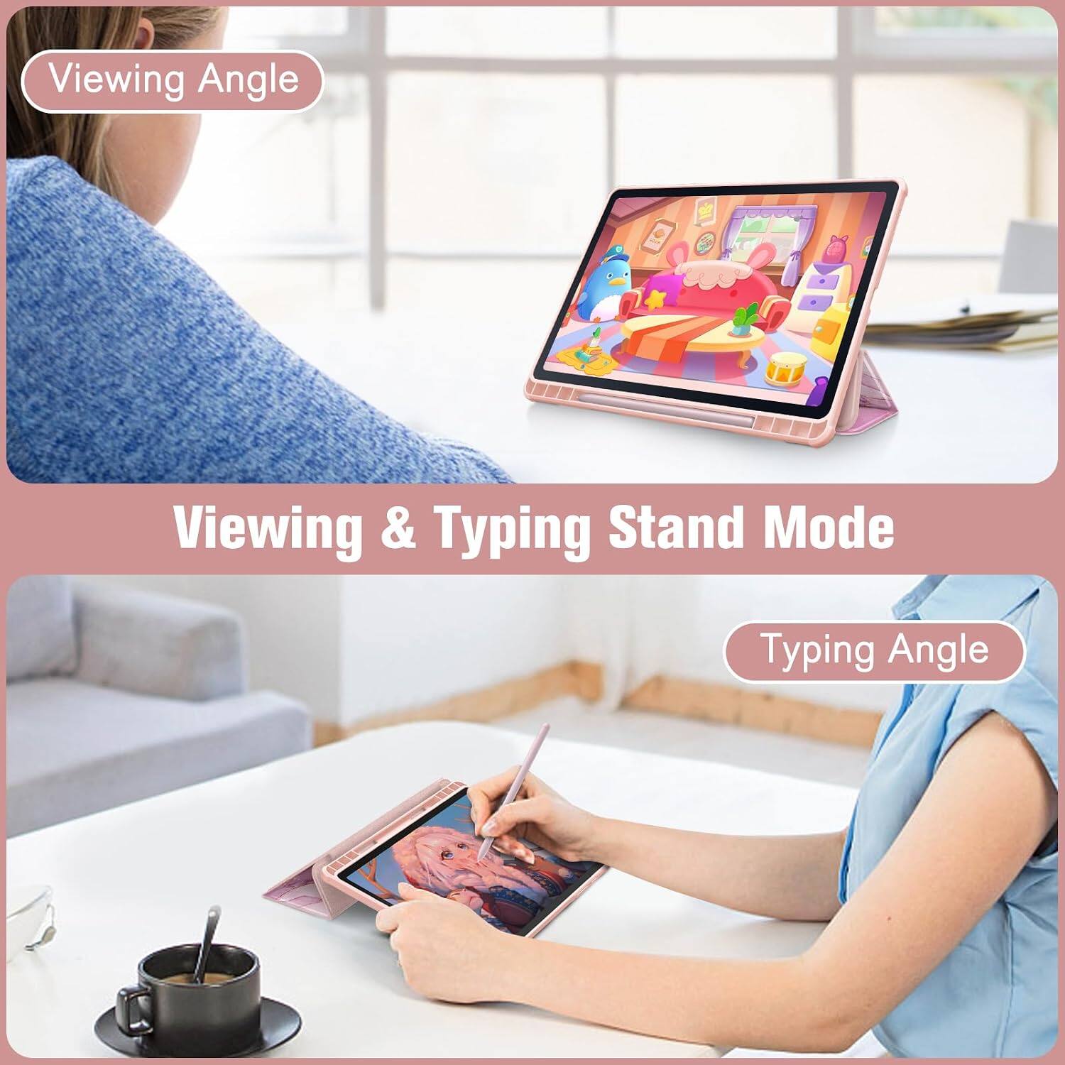 Fintie Clear Case for Samsung Galaxy Tab S6 Lite 10.4 Inch, Transparent ...