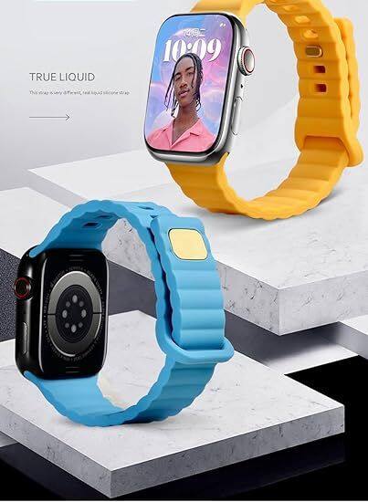 TRUE LIQUID  
This watch is only different, real liquid silicone strap.