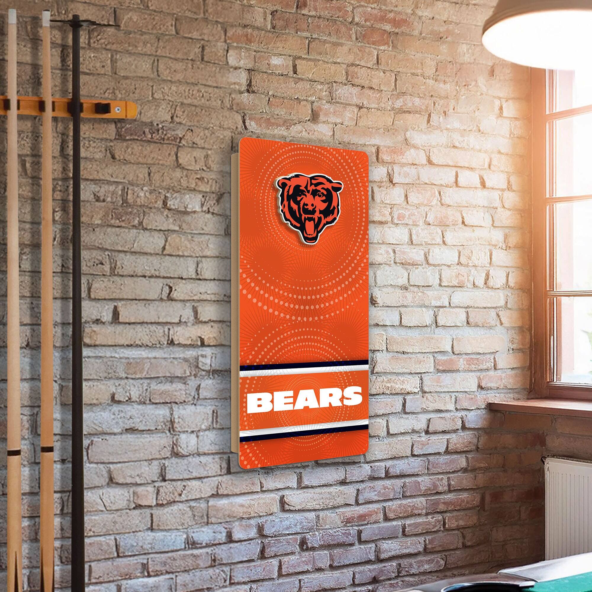 Alt View 1. Fan Creations - Chicago Bears Wall Hanging Cornhole Board - Multicolor.
