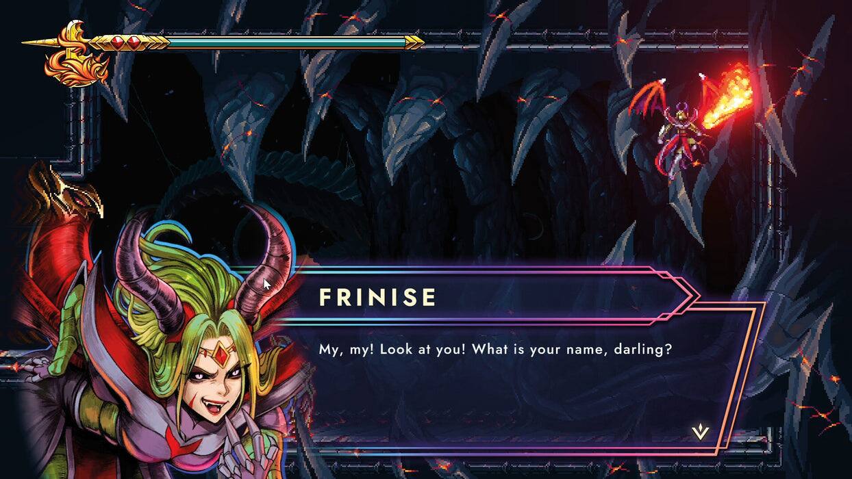 FRINISE  
My, my! Look at you! What is your name, darling?