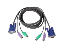 IOGEAR - 10 ft. All-In-One Micro-Lite Bonded KVM Cable, PS/2 G2L5003P
