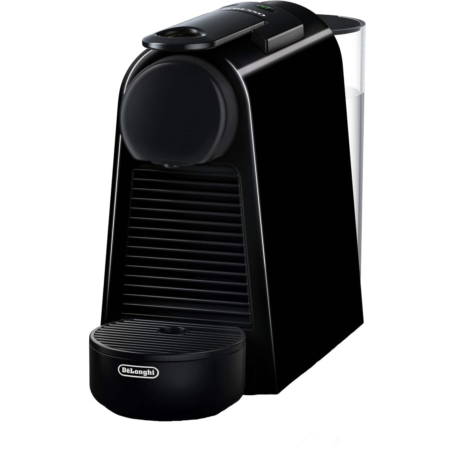 Front. Nespresso - Essenza Mini Single-Serve Espresso Machine in Piano Black - Piano Black.