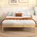 Alt View 4. Costway - Queen Size Wooden Platform Bed Frame 14" with Rubber Wood Legs Under-bed Storage - Natural.