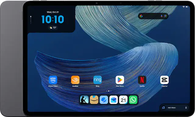 Wed, Oct 21 10:10 72
prime video Prime Video
Audible
ring Ring
Play Store
Netflix
CapCut
21
Ask Alexa