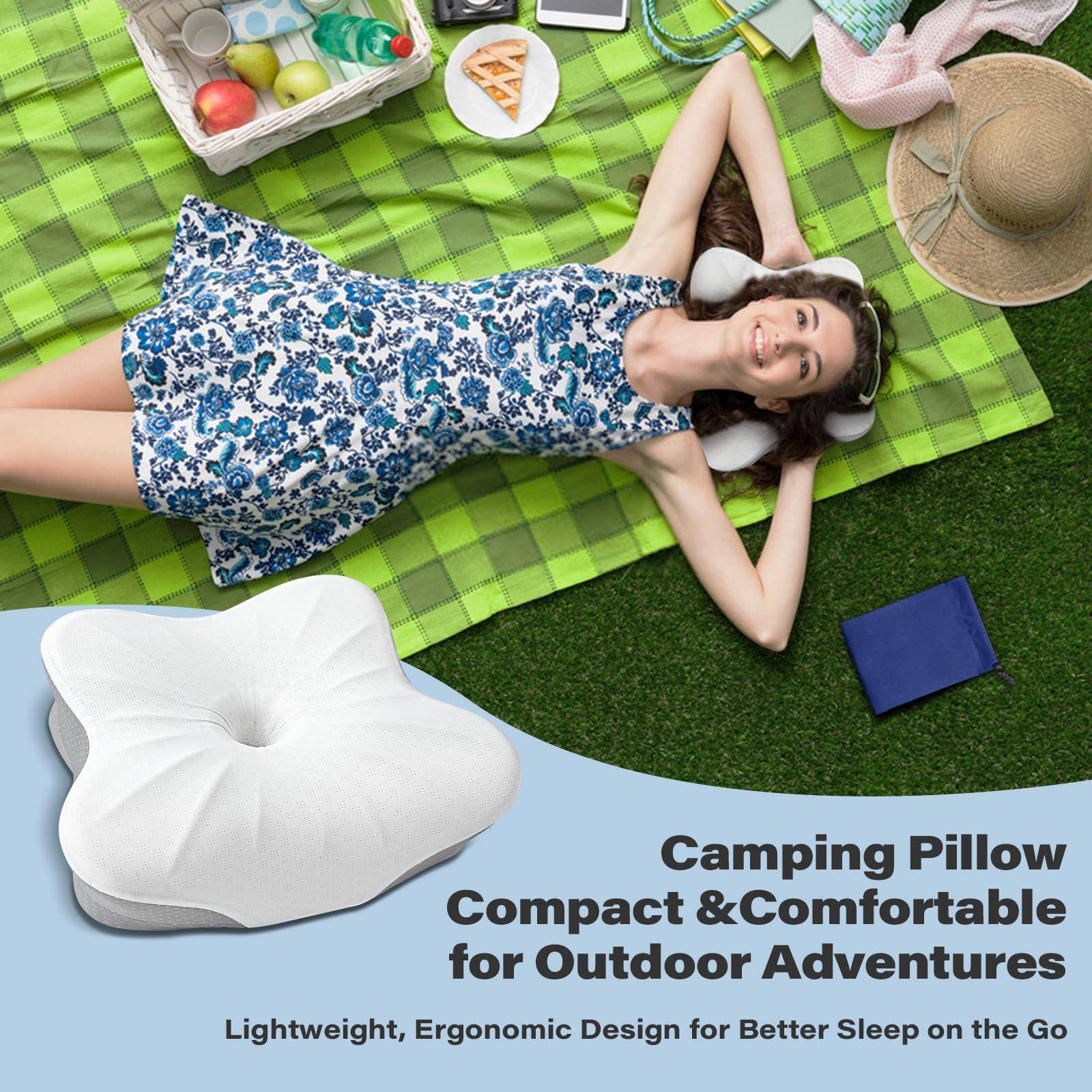 Camping Pillow  
Compact & Comfortable for Outdoor Adventures  
Lightweight, Ergonomic Design for Better Sleep on the Go