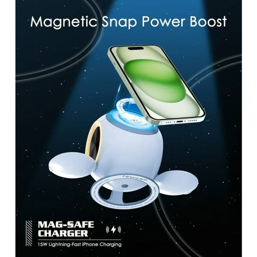 Magnetic Snap Power Boost

MAG-SAFE CHARGER

15W Lightning-Fast iPhone Charging
