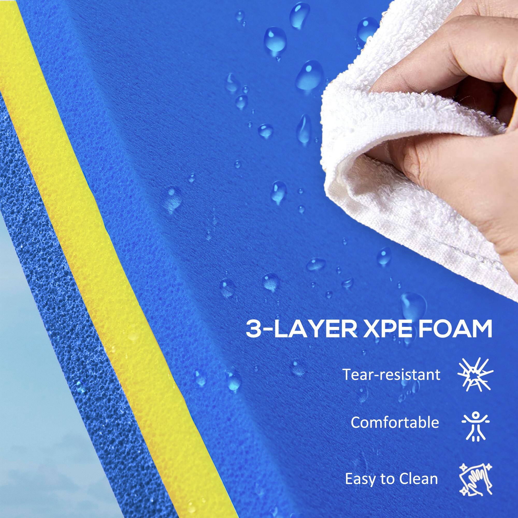 3-LAYER XPE FOAM Tear-resistant Comfortable Easy to Clean