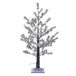 Vickerman - 3' Frosted Mini Pine Tree LED 48WW - Green