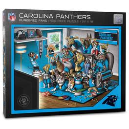 YouTheFan - Carolina Panthers Purebred Fans 18'' x 24'' A Real Nailbiter 500-Piece Puzzle - Multicolor