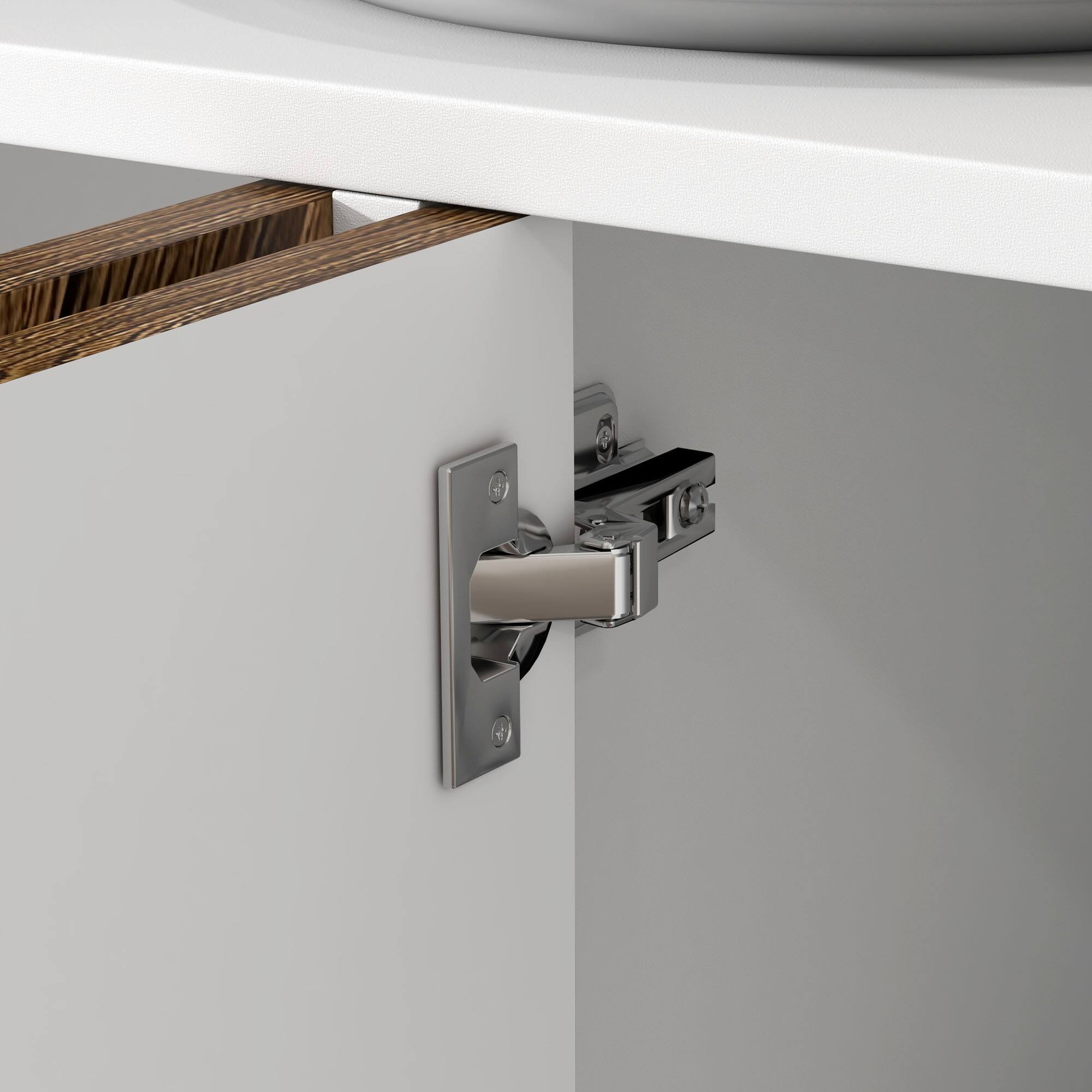 Alt View 8. Homcom - Kitchen Sideboard Buffet Cabinet with Adjustable Shelves, 48" Coffee Bar Cabinet with Chevron Doors and Wood Legs - Brown.