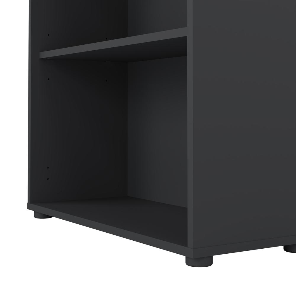 Alt View 1. Tvilum - Sign Adjustable 3 Shelf Bookcase, Open Storage Home Office Bookshelf, Matte Grey - Gray.