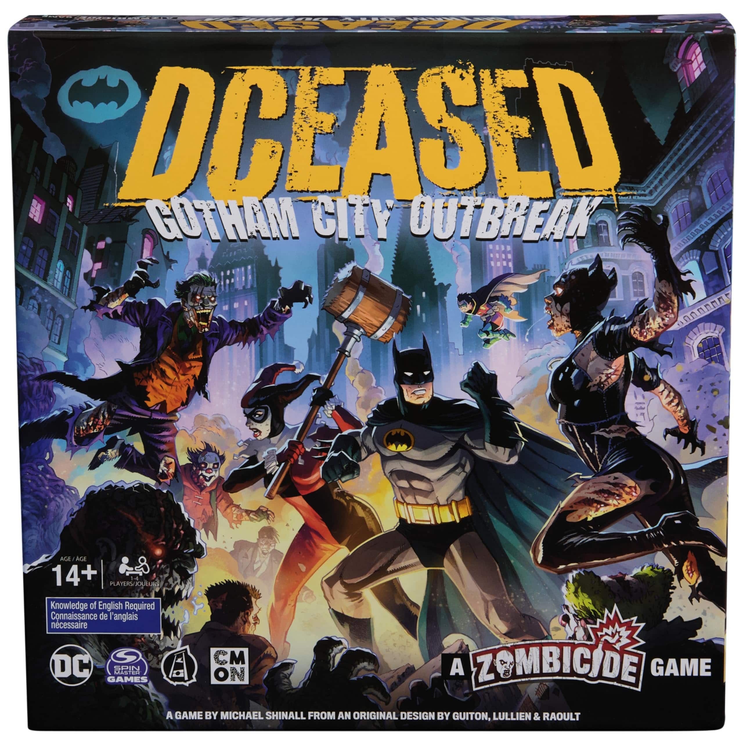 SpinMaster Games - DCeased Gotham City Outbreak Cooperative Strategy Board Game with DC Miniatures, 1–4 Players Ages 14+ - Multicolour price history on PriceWatchPro