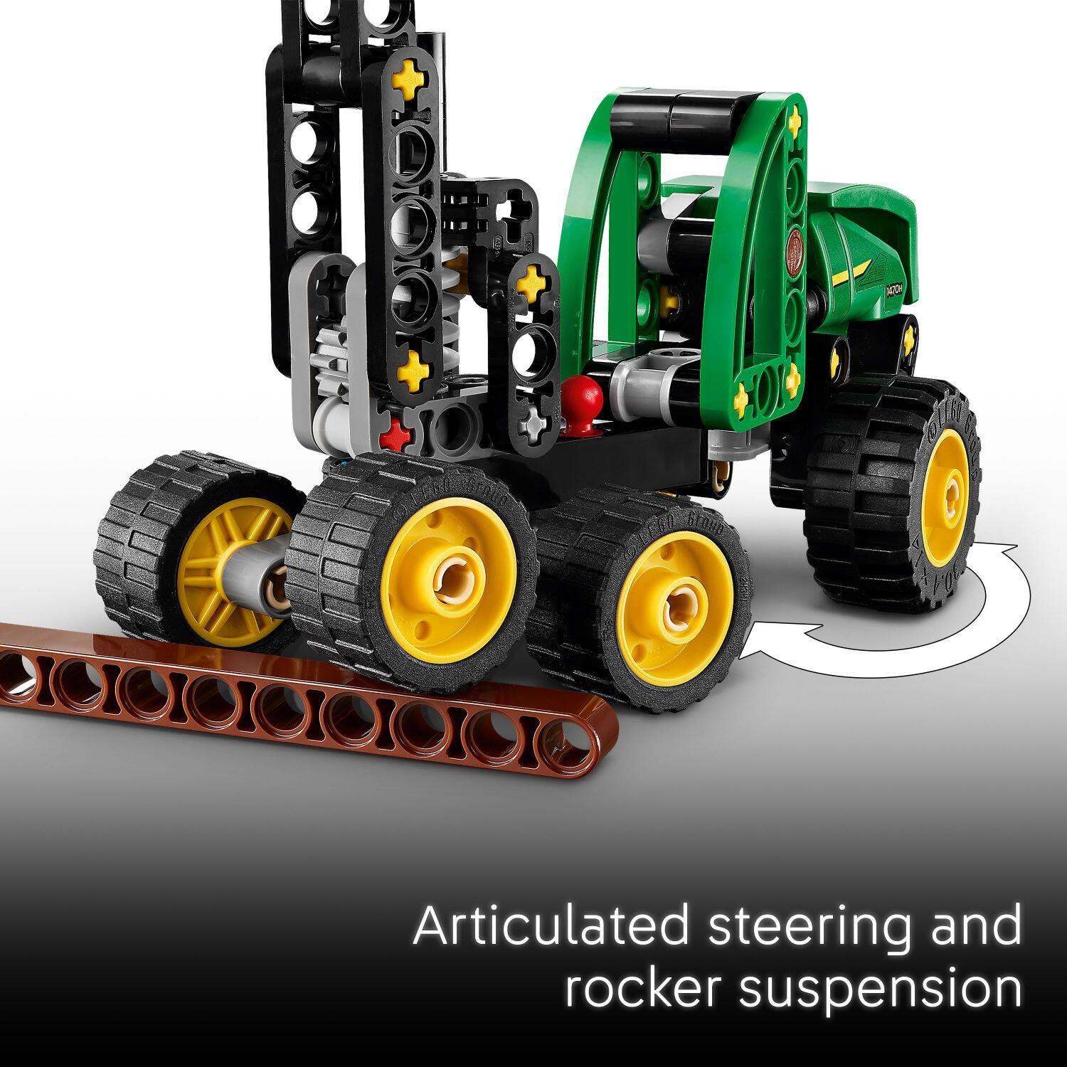Articulated steering and rocker suspension
