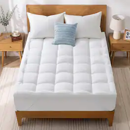 Peace Nest - Plush 2" Down Alternative Mattress Topper, Queen - White