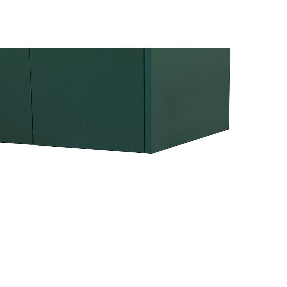 Left. Elegant Kitchen and Bath - 24 Inch Single Bathroom Vanity In Green - Green.