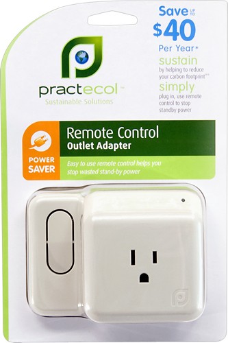 Best Buy: Practecol Outlet Adapter with Remote EOAREM-002