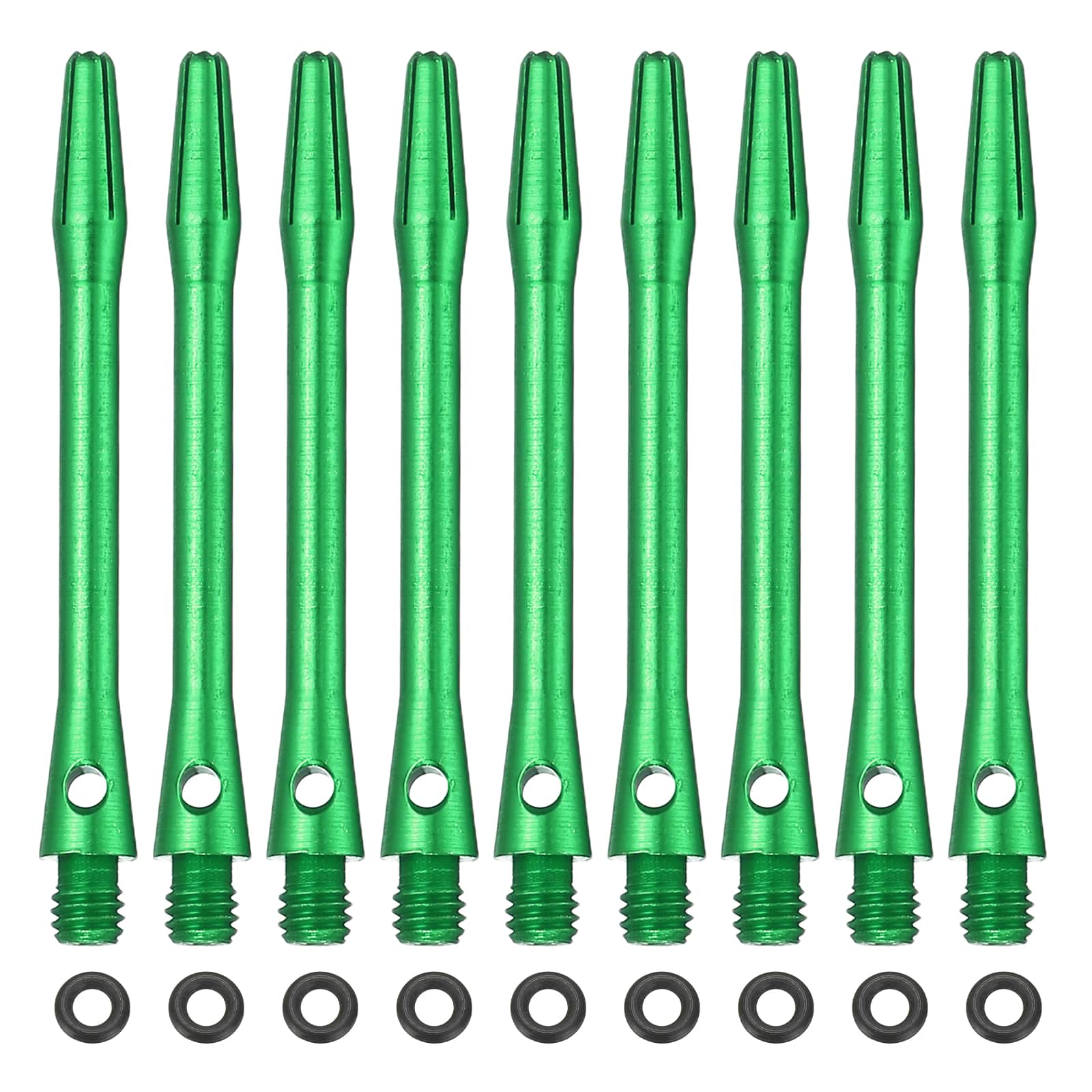 Unique Bargains - Dart Shafts for Steel Tip, Medium 2BA Thread Aluminum Shaft Set, 48mm & 28 Set - Fits Darts Training/Sharpener - Green