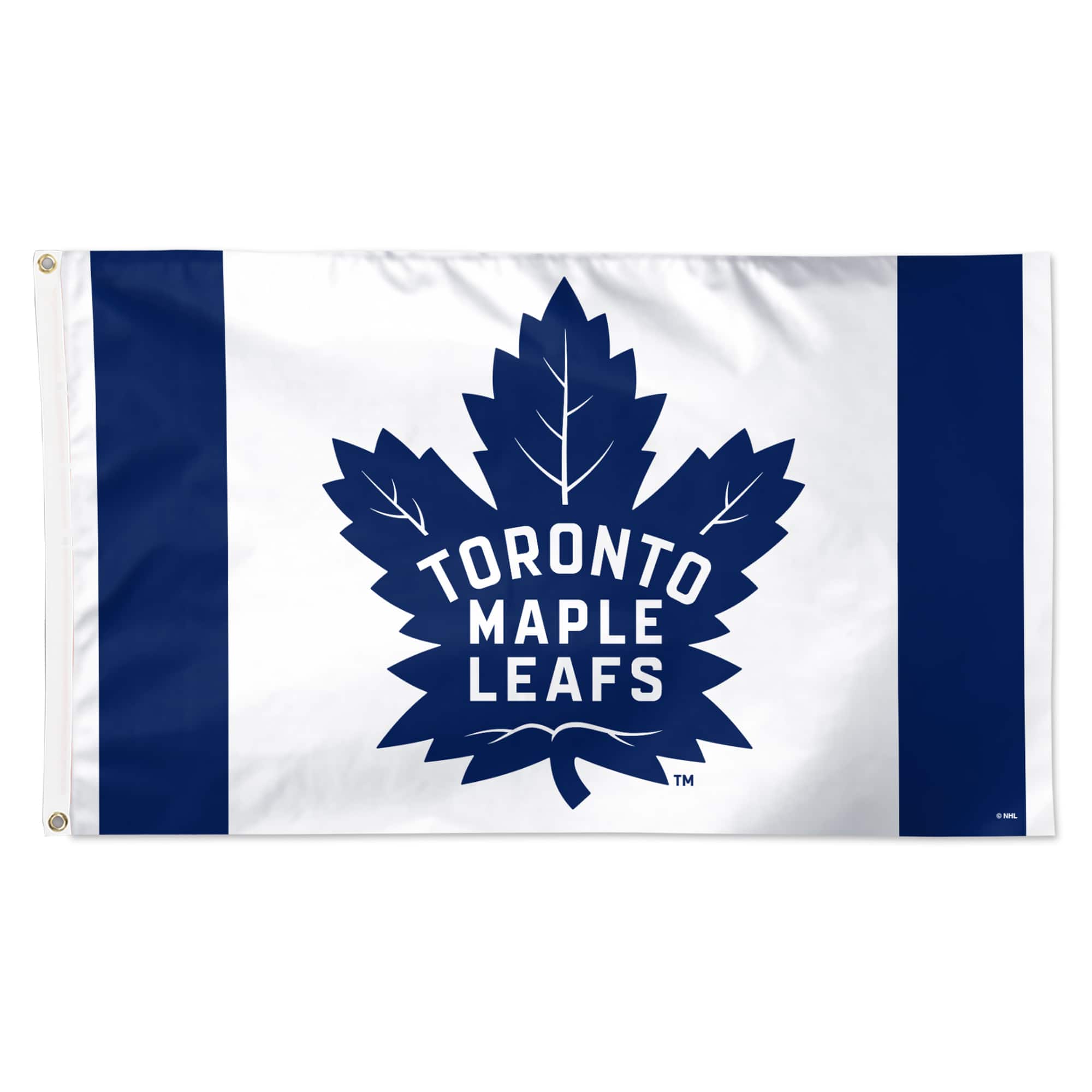 WinCraft - Toronto Maple Leafs 3' x 5' Vertical Stripe Deluxe Single-Sided Flag - White