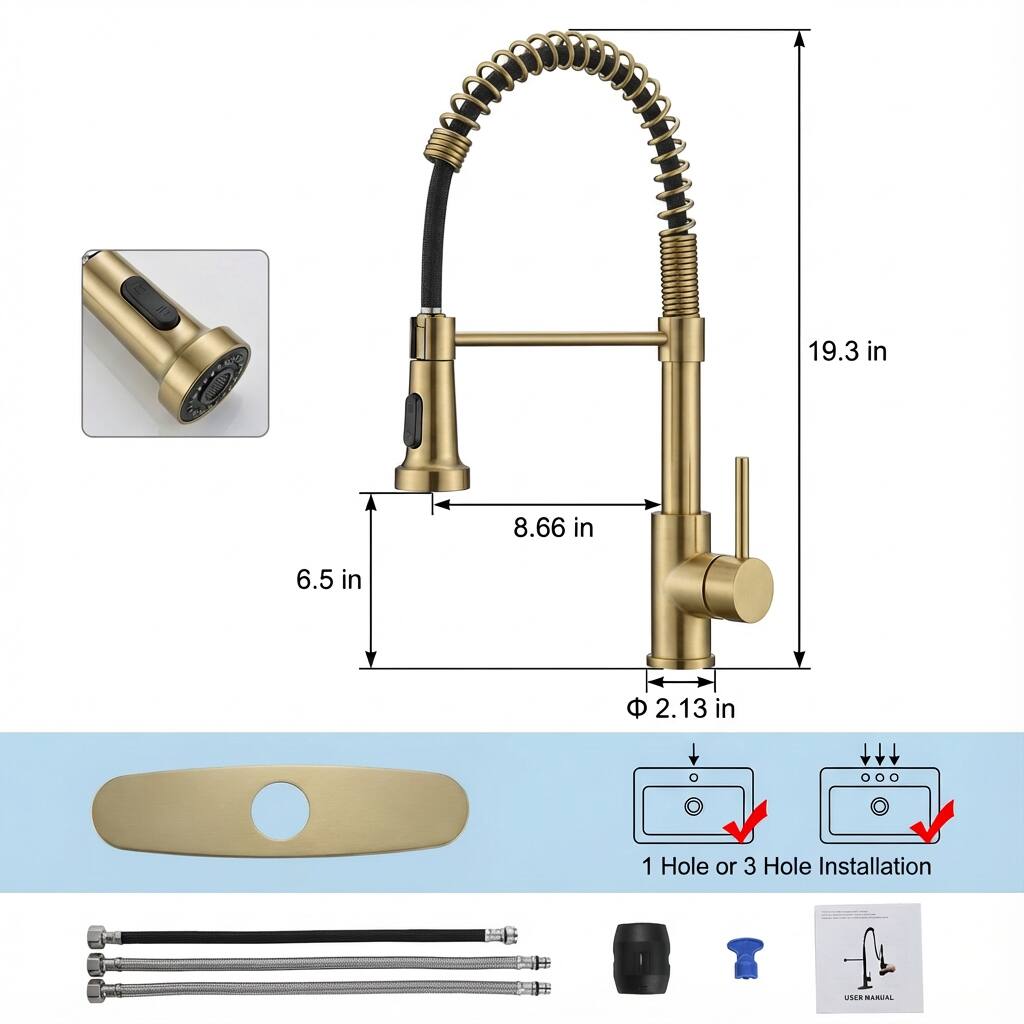 WC CUO  
19.3 in  
8.66 in  
6.5 in  
2.13 in  
1 Hole or 3 Hole Installation  
H. ECIN