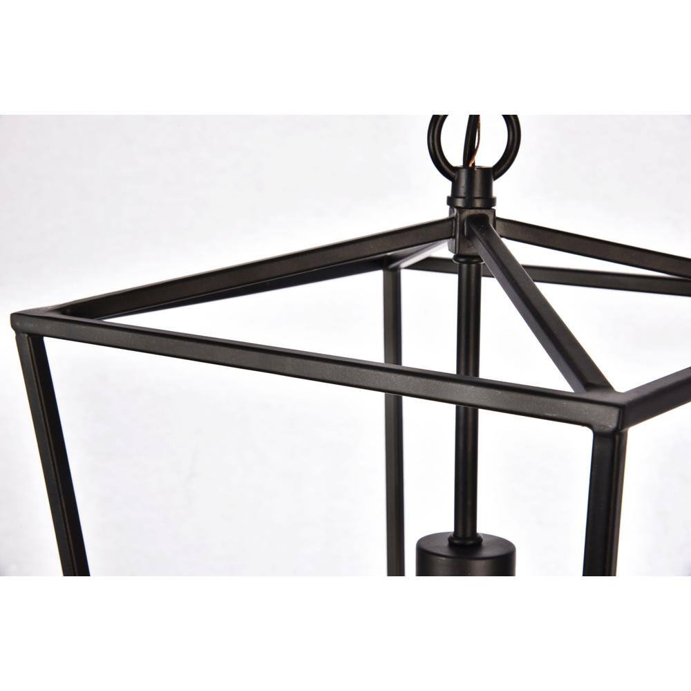 Left. Living District - Maddox Collection Pendant D9.75 H14.5 Lt:1 Black Finish - Black.