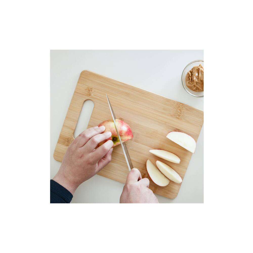 Left. Chef Craft - 9.5'' x 12.5'' Bamboo Cutting Board - Brown.
