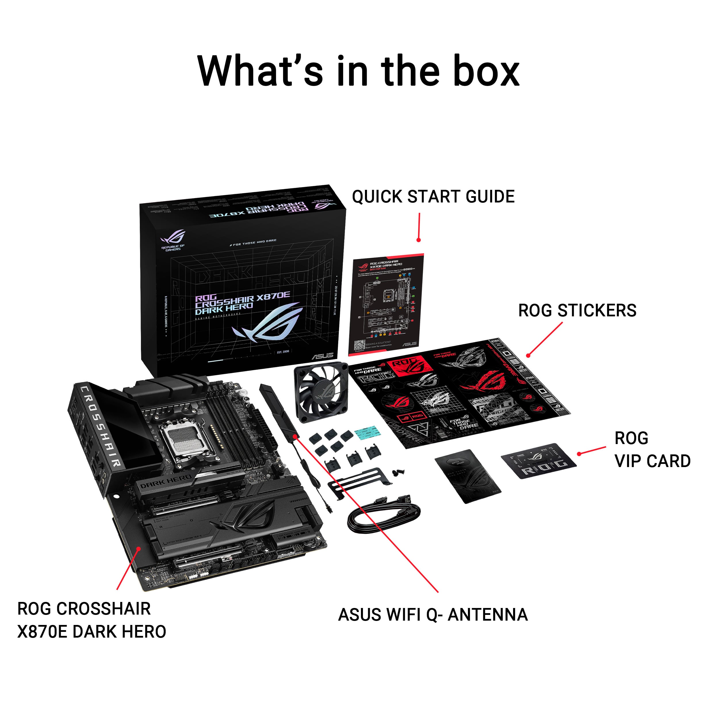 ASUS ROG CROSSHAIR X870E DARK HERO (Socket AM5) AMD X870E ATX DDR5