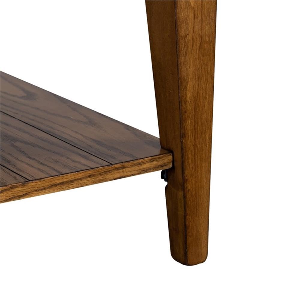 Alt View 5. Liberty Furniture Industries - Lake House End Table in Oak - Brown.