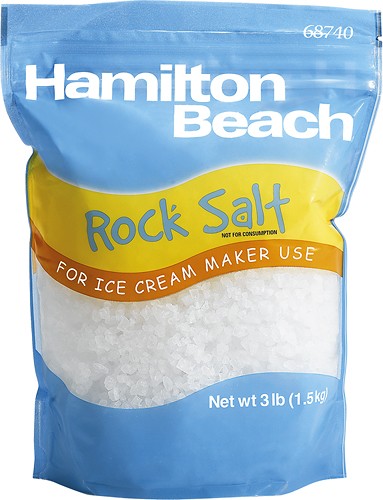 Ice Cream Salt, All-Natural Rock Salt for Ice Cream Maker, Universally Compatible with All Ice Cream Makers That Use Rock Salt, Food-Grade, 30 oz