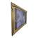 Angle. LAREDO FRAME FACTORY - 65 inch Handmade ornate Tv frame for Samsung The Frame tv and Frame Pro Model - ANTIQUE GOLD.