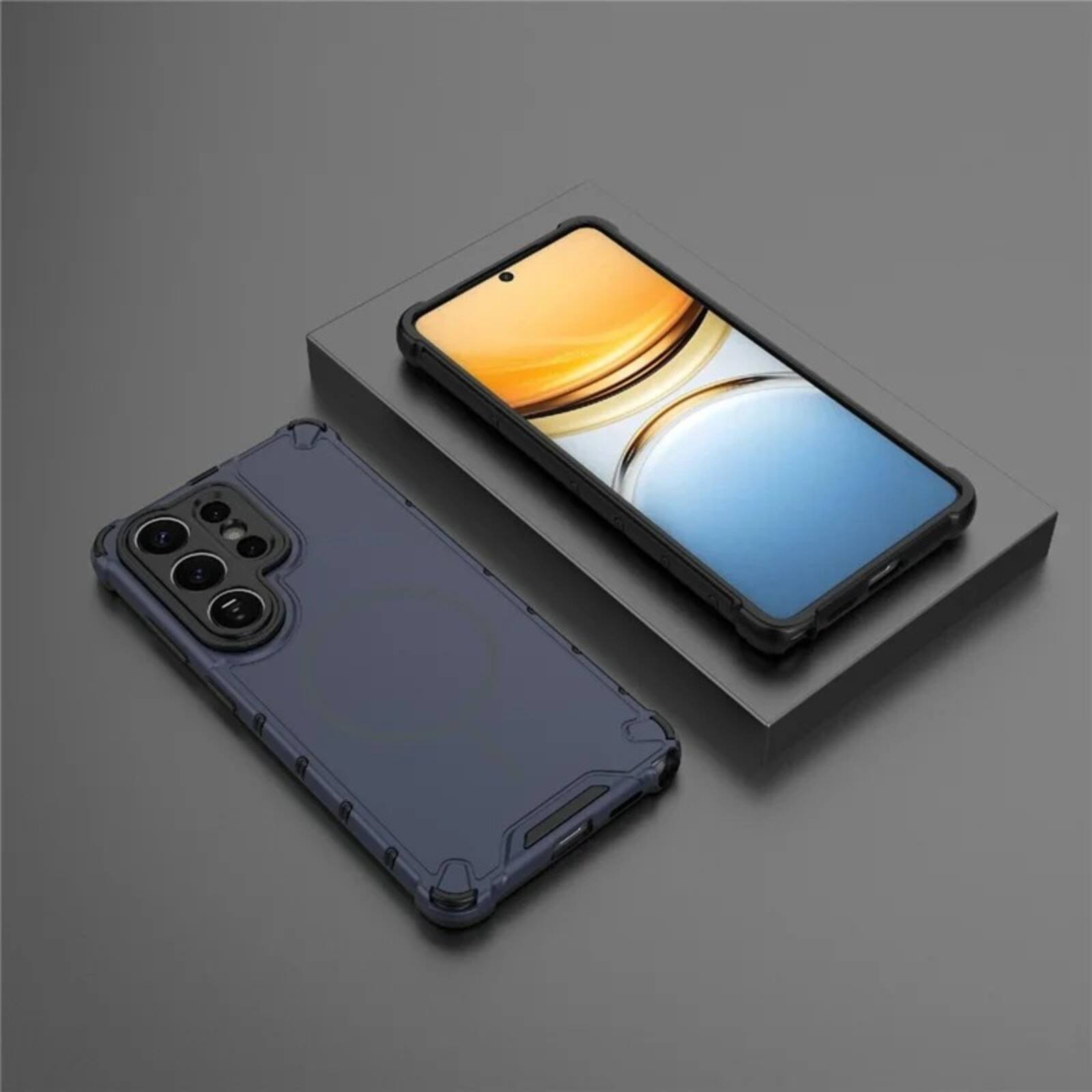 Back. UUCOVER - Magnetic Case for Samsung Galaxy S26 Ultra, Compatible with MagSafe, Shockproof Drop-proof Slim Heat Dissipation Cover - Darkblue.