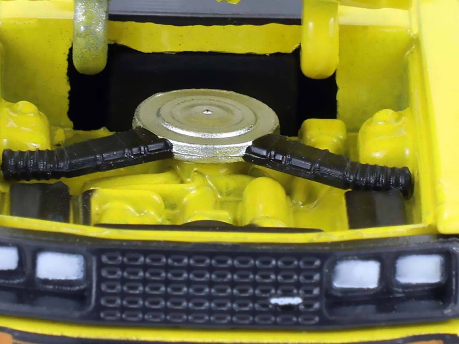 Alt View 2. Greenlight - 1979 Ford Mustang Cobra Fastback Bright Yellow w/Cobra Good Graphics "GreenLight Muscle" 1/64 Model Cars by Greenlight.